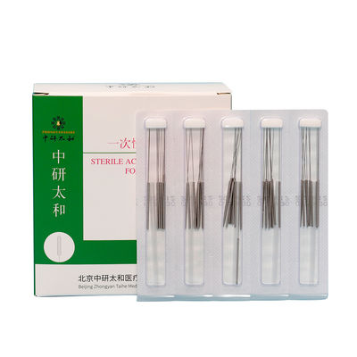 Zhongyan Taiheの良質500pcs使い捨て可能な生殖不能の痛みのない刺鍼術の針の刺鍼術療法