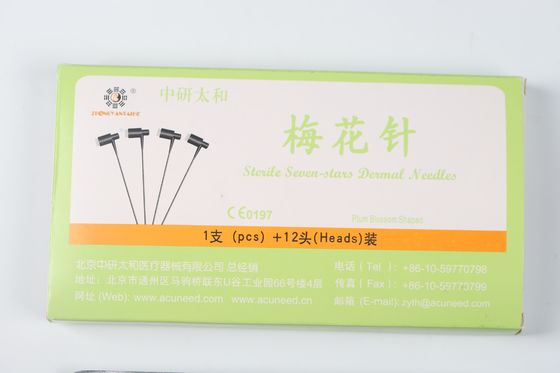 PVCハンドル梅の花針研磨技術0.20mm X 25mm針効果的で安全なスキンケアのために設計