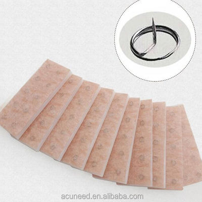 アクupuncture Needles パッケージ数 箱あたり100個 押して放出 挿入方法 アクupuncture Press Needles