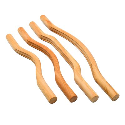 完全なボディ療法のGua Shaの木製のマッサージの1発の深い摩擦に付き4発を工具セット