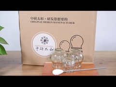 5pcsガラスの火箱とのすくうセットのHijamaの真空の吸引のマッサージ